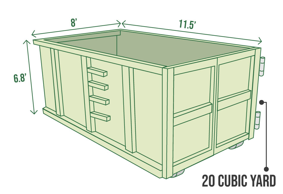 We Dump Rolloff Dumpsters - 10 Cubic Yard Dumpster